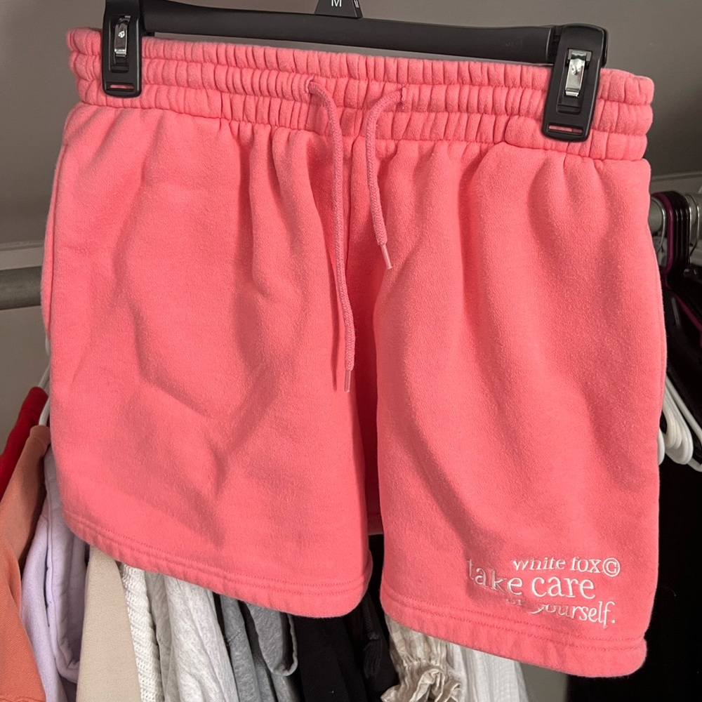 White fox ‘take care of yourself’ shorts